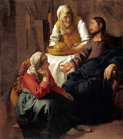 mary-martha-jesus Christ in the house of Mary and Martha